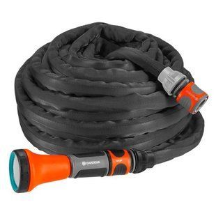 Шланг Gardena Liano текстильний 13 мм 1/2" 10 м + комплект для поливу 21470 фото
