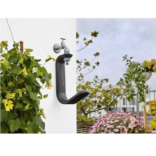 Набір шланг GARDENA Liano садовий текстильний 13 мм 1/2" 15 м із тримачем TapFix 21464 фото